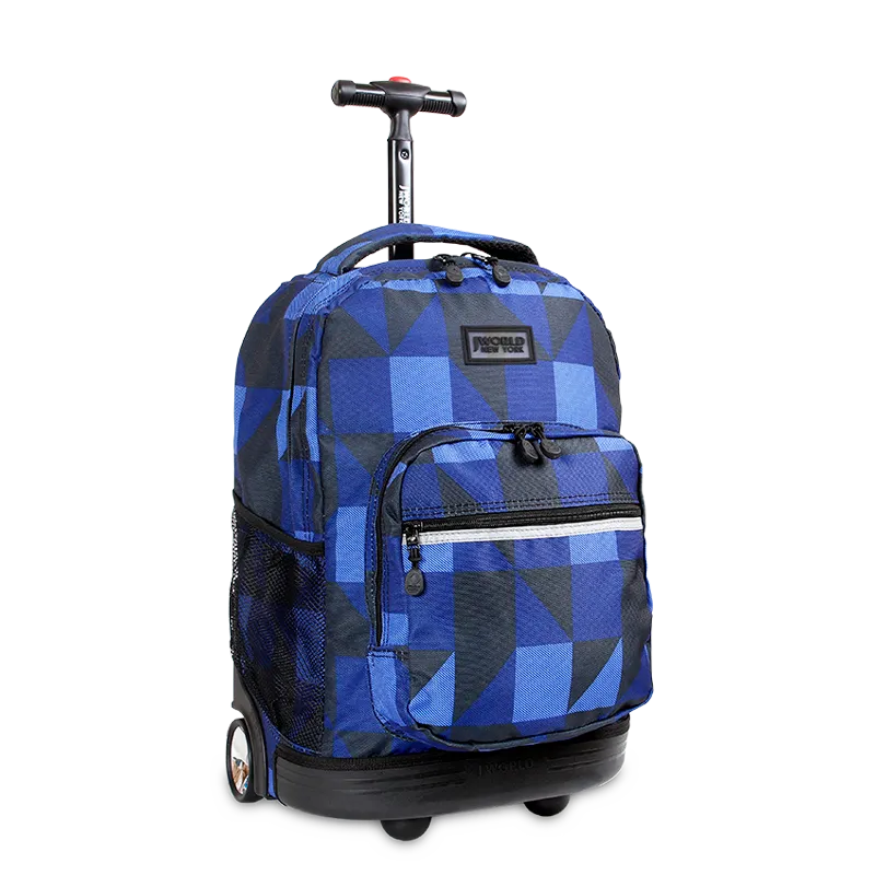 Sunrise Rolling Backpack (18 Inch) in Block Navy