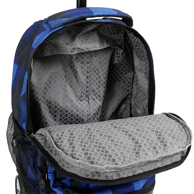 Sunrise Rolling Backpack (18 Inch) in Block Navy