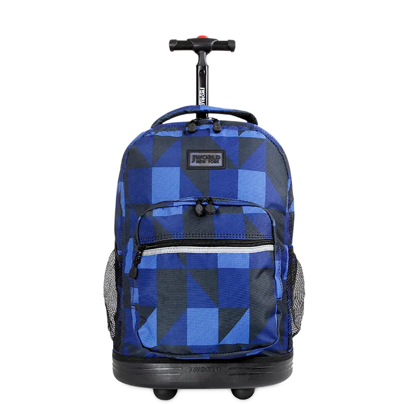 Sunrise Rolling Backpack (18 Inch) in Block Navy