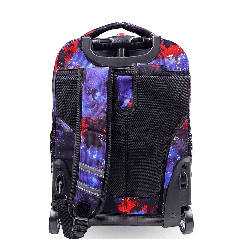 Sunrise Rolling Backpack (18 Inch) in Galaxy
