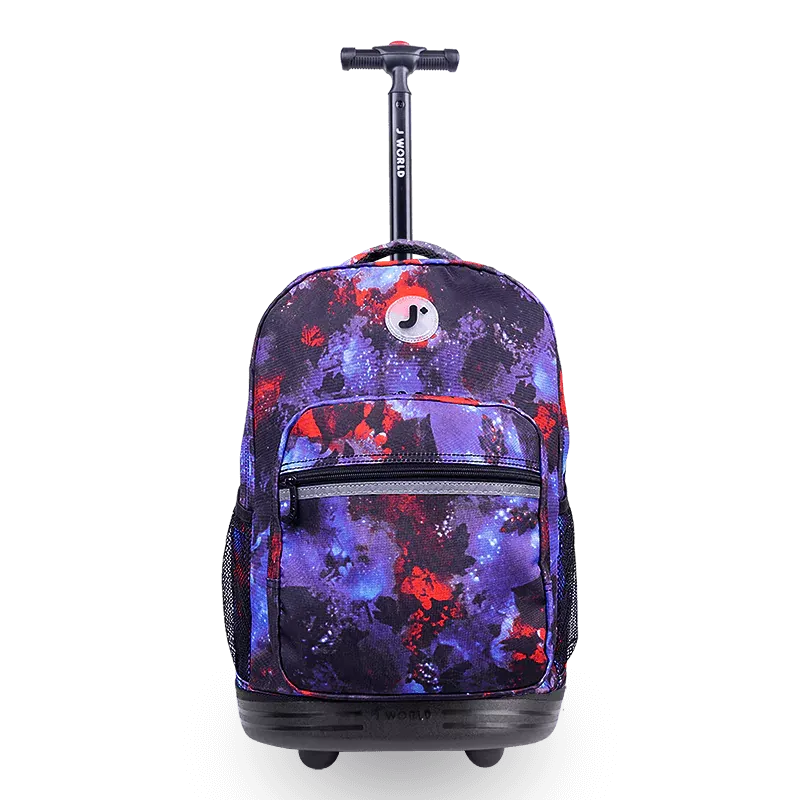 Sunrise Rolling Backpack (18 Inch) in Galaxy
