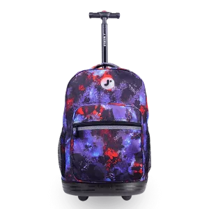 Sunrise Rolling Backpack (18 Inch) in Galaxy