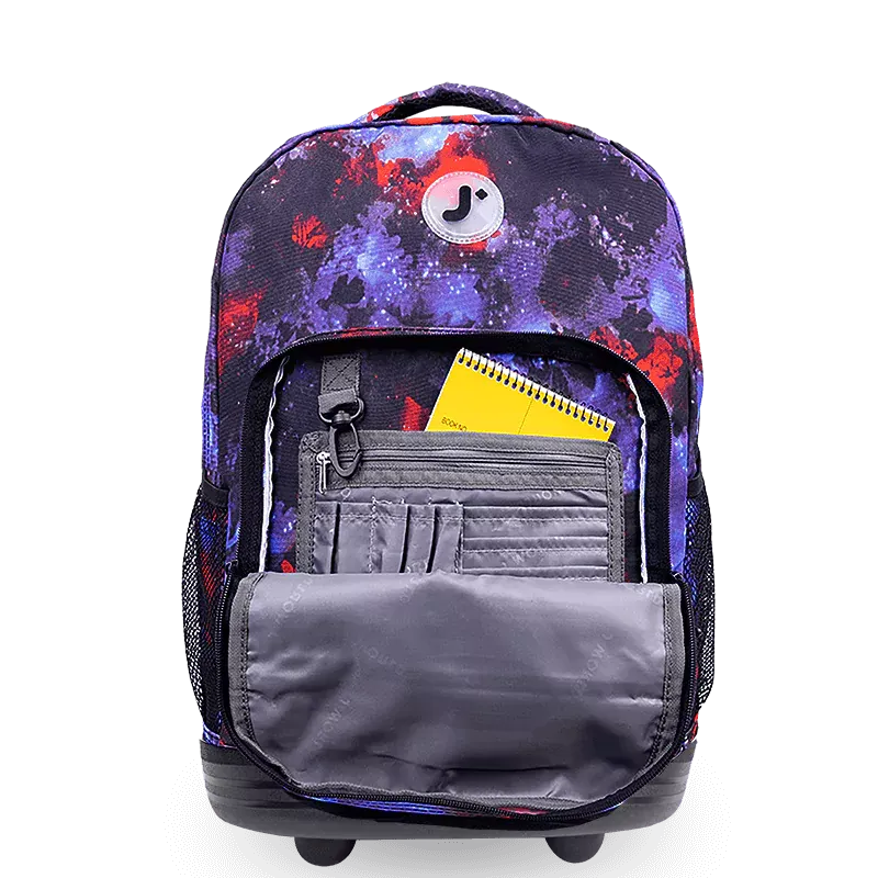 Sunrise Rolling Backpack (18 Inch) in Galaxy