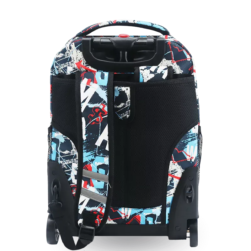 Sunrise Rolling Backpack (18 Inch) in Graffiti