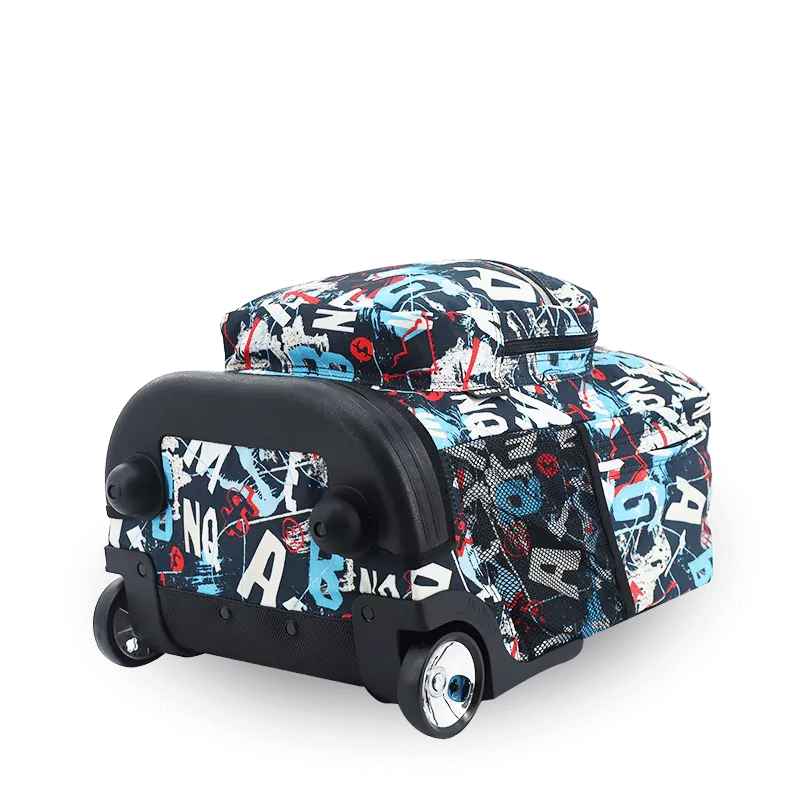 Sunrise Rolling Backpack (18 Inch) in Graffiti