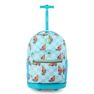 Sunrise Rolling Backpack (18 Inch) in Ice Cone
