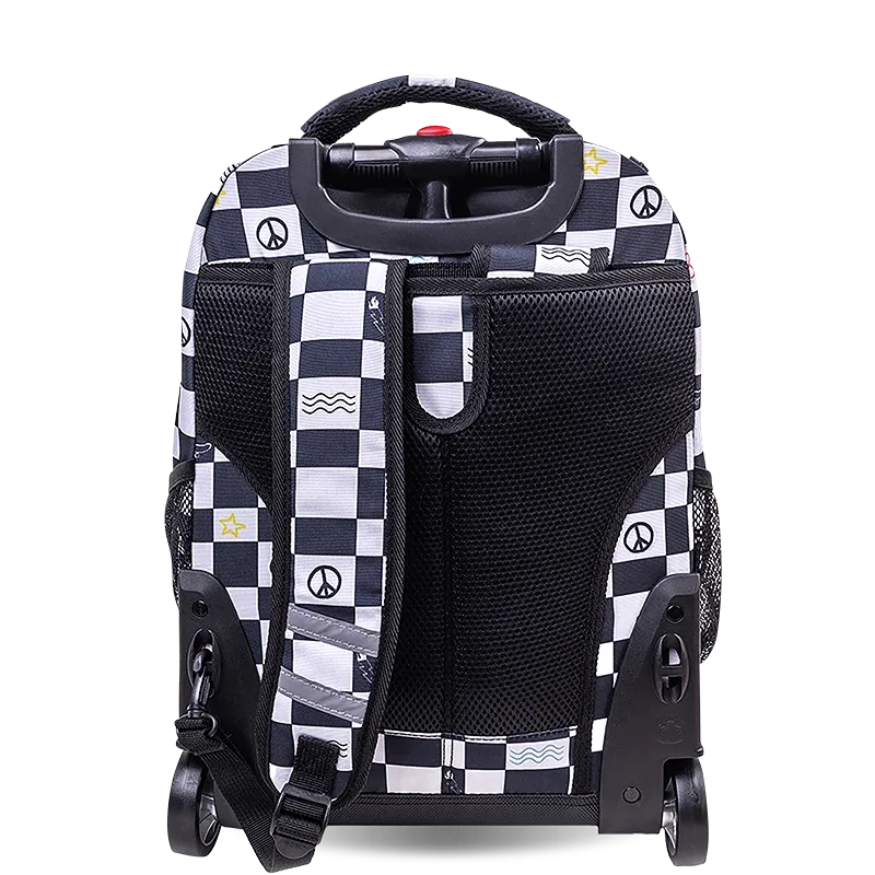 Sunrise Rolling Backpack (18 Inch) in Icon Checkers
