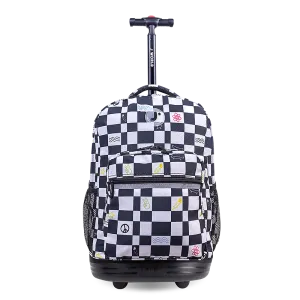 Sunrise Rolling Backpack (18 Inch) in Icon Checkers