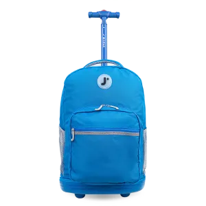 Sunrise Rolling Backpack (18 Inch) in Indigo