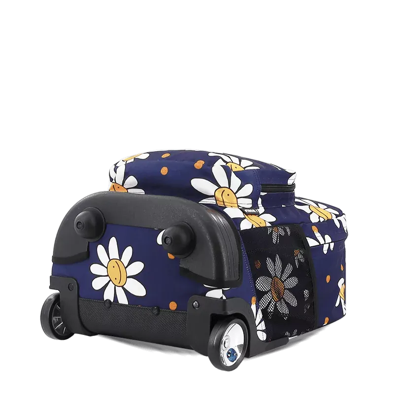 Sunrise Rolling Backpack (18 Inch) in Joy Daisy