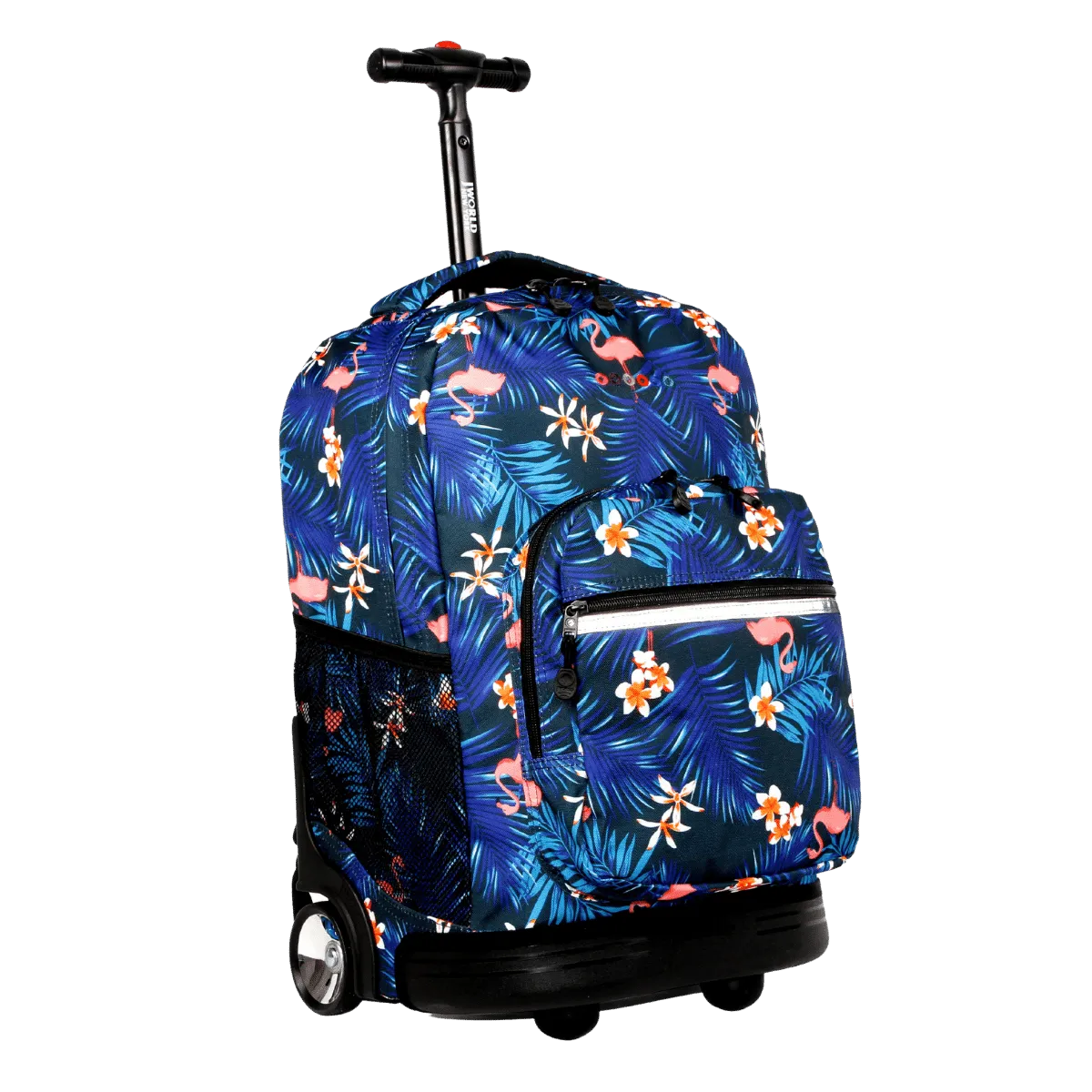 Sunrise Rolling Backpack (18 Inch) in New Flamingo - Final Sale
