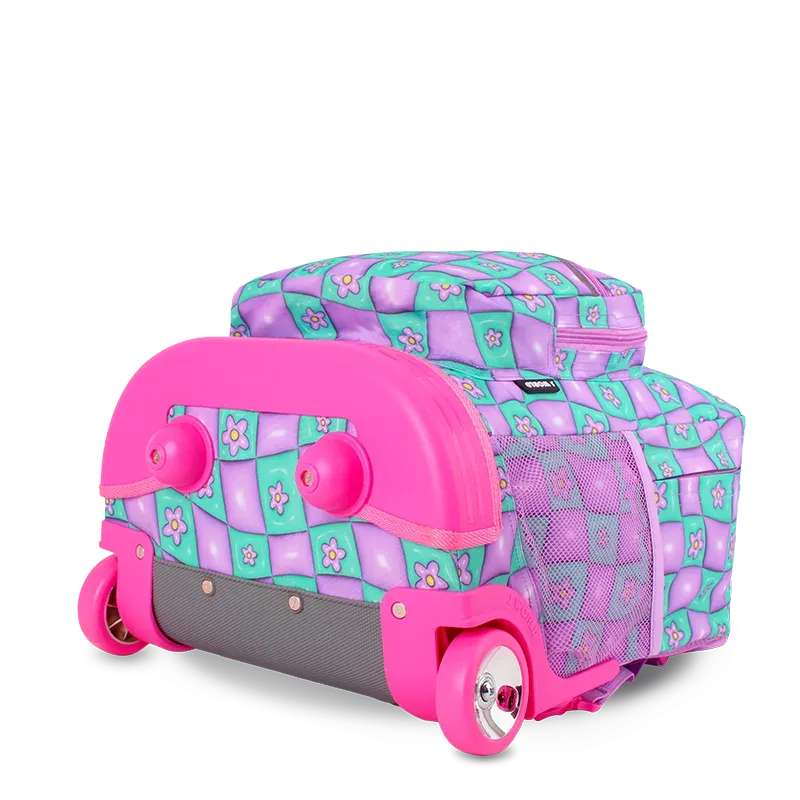 Sunrise Rolling Backpack (18 Inch) in Puffy Flower