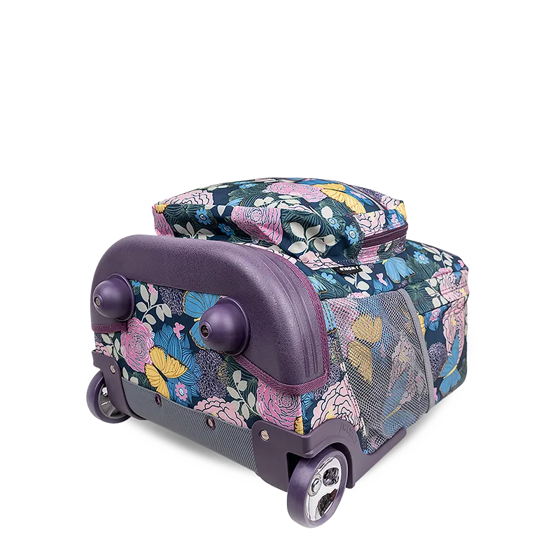 Sunrise Rolling Backpack (18 Inch) in Secret Garden