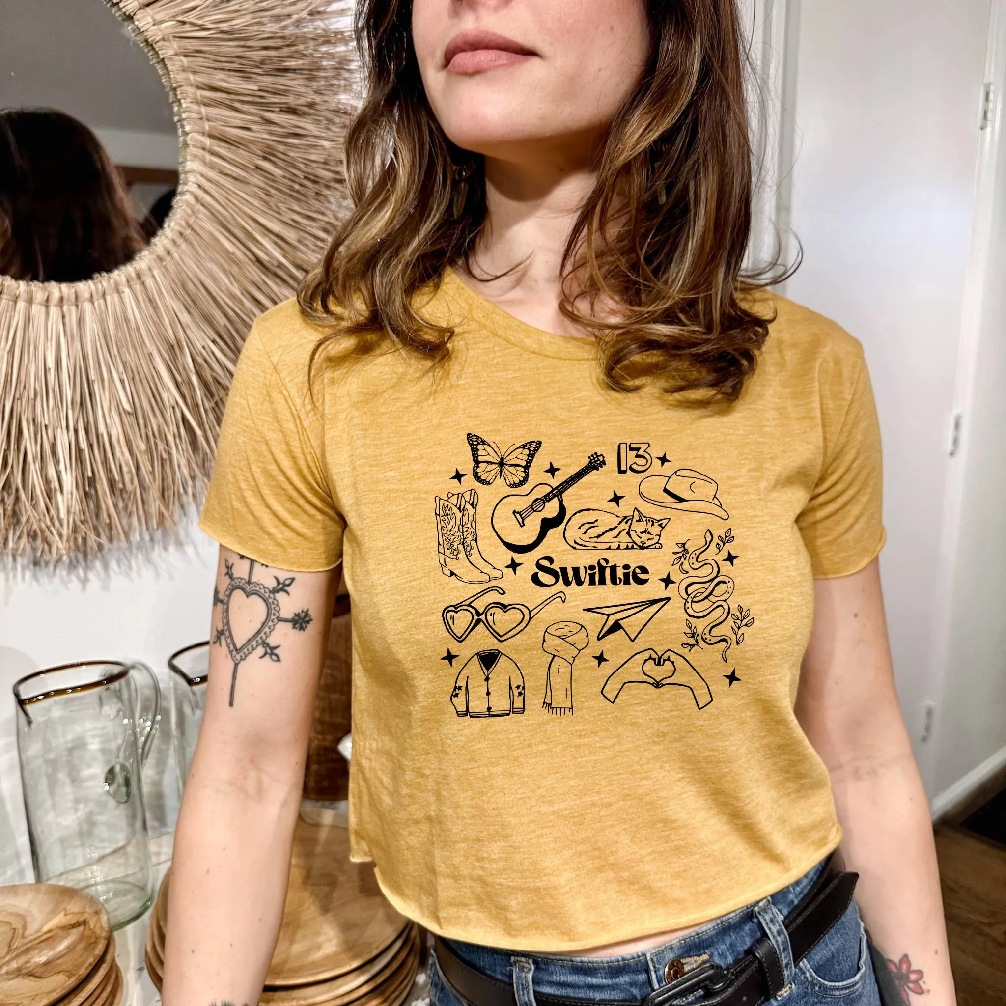 Swiftie Collage - Women's Crop Tee