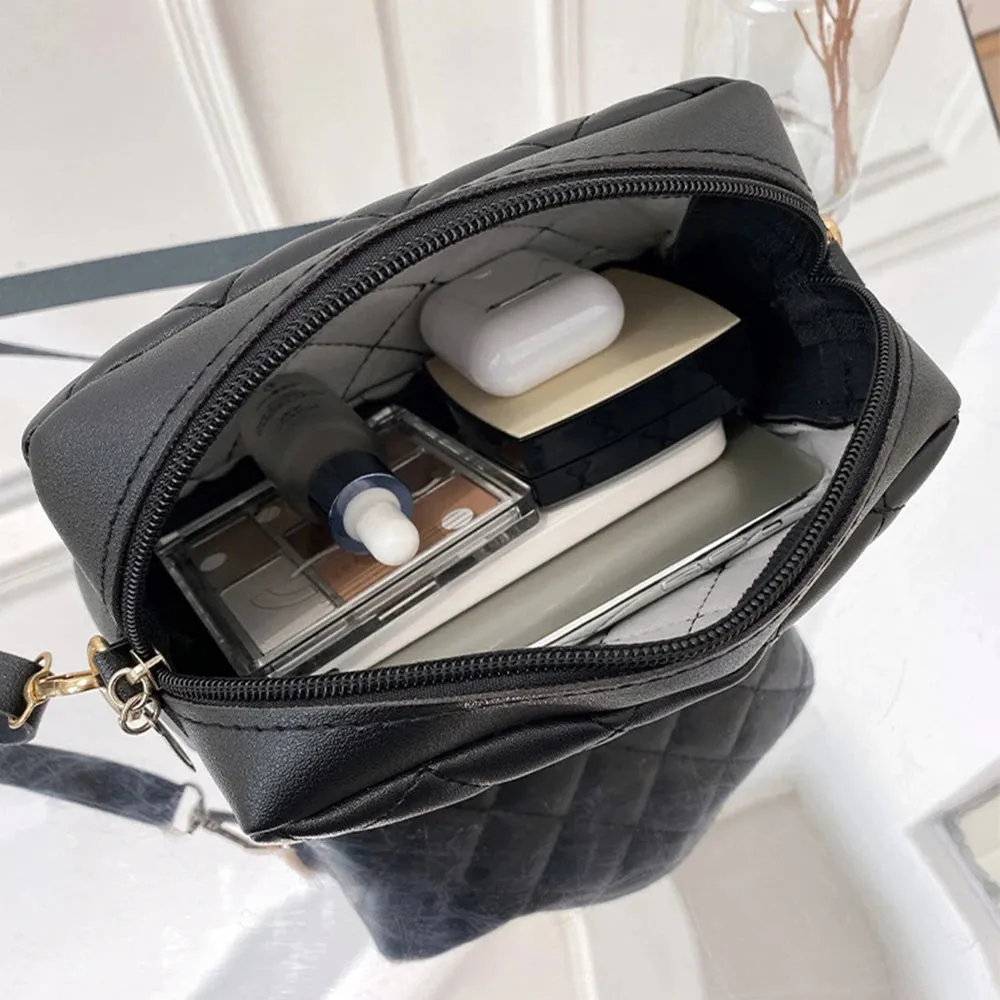Tassel Small Messenger Bag for Women – Trendy Lingge Embroidery Camera Shoulder Bag