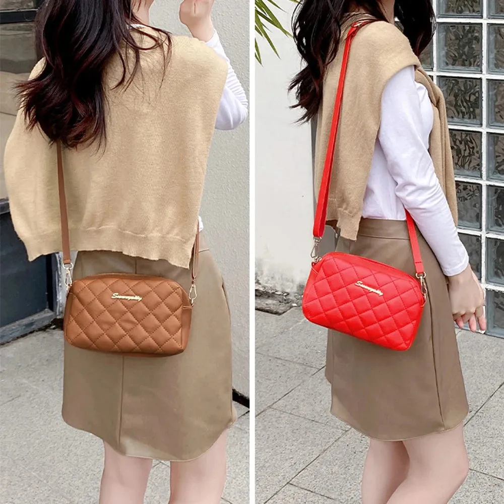 Tassel Small Messenger Bag for Women – Trendy Lingge Embroidery Camera Shoulder Bag