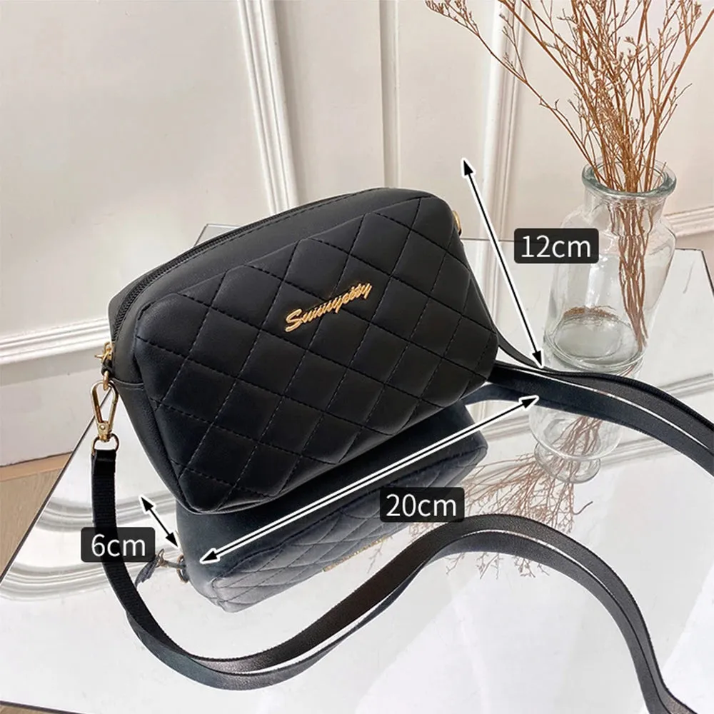 Tassel Small Messenger Bag for Women – Trendy Lingge Embroidery Camera Shoulder Bag