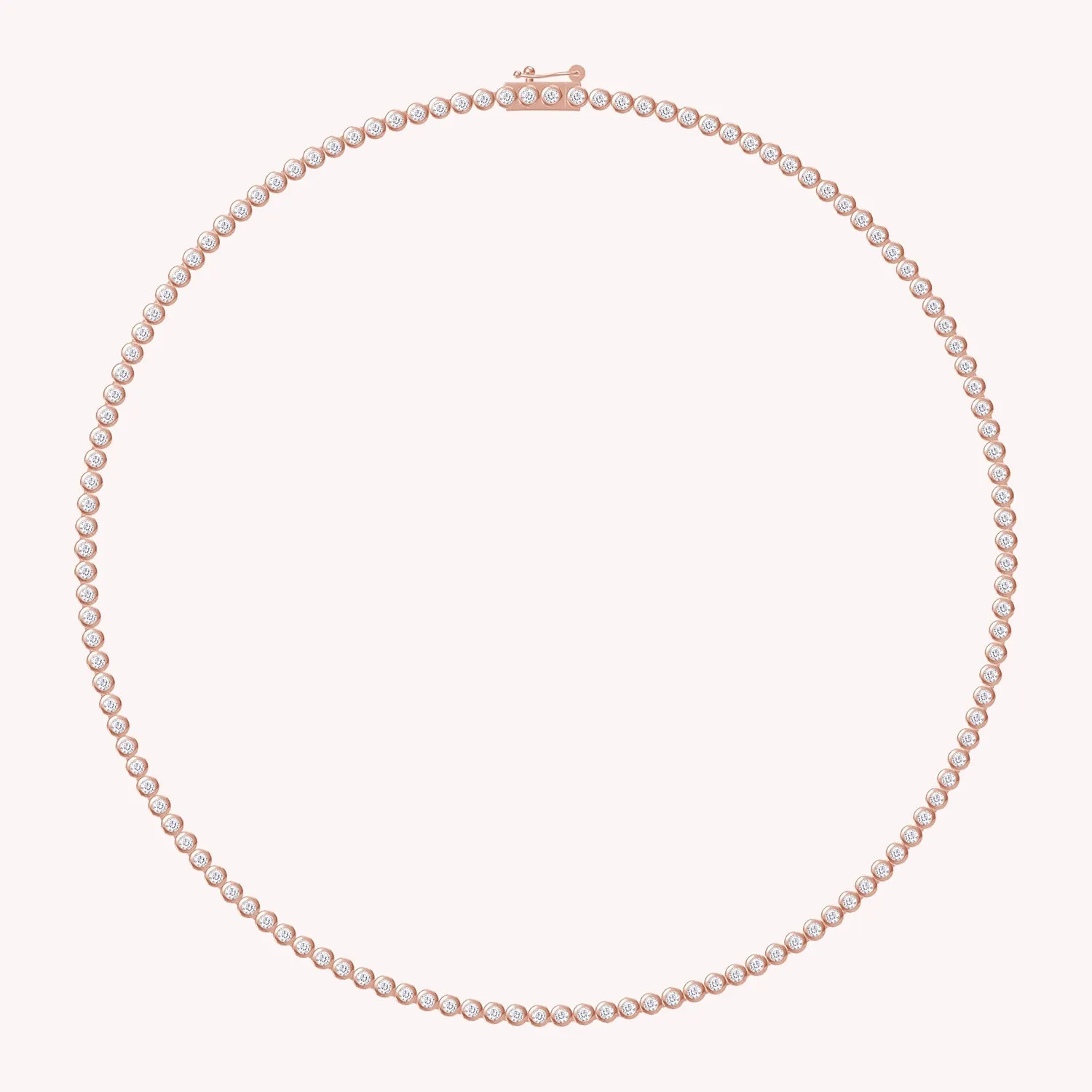 Tennis Necklaces Bezel Set 4.50 Cttw Lab Grown Diamond Necklaces