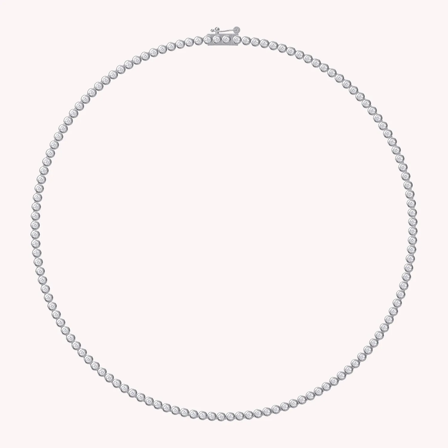 Tennis Necklaces Bezel Set 4.50 Cttw Lab Grown Diamond Necklaces