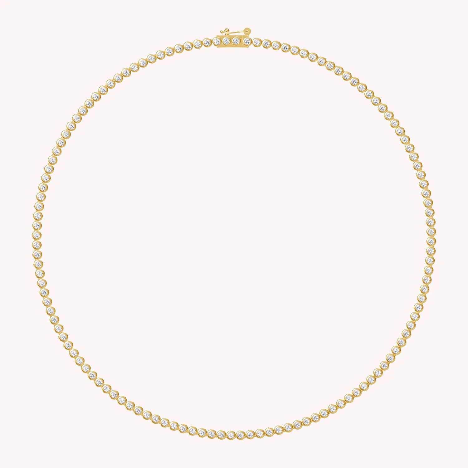 Tennis Necklaces Bezel Set 4.50 Cttw Lab Grown Diamond Necklaces