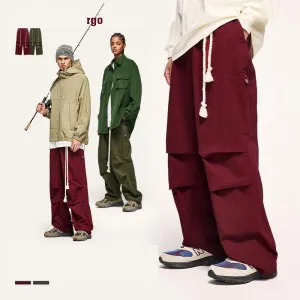 Tether Tooling Wide Leg Pants 2023 Autumn And Winter New Fashion Brand Personalized Loose Casual Trousers For Men And Women