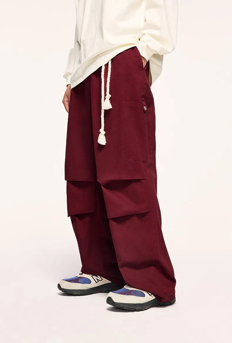 Tether Tooling Wide Leg Pants 2023 Autumn And Winter New Fashion Brand Personalized Loose Casual Trousers For Men And Women