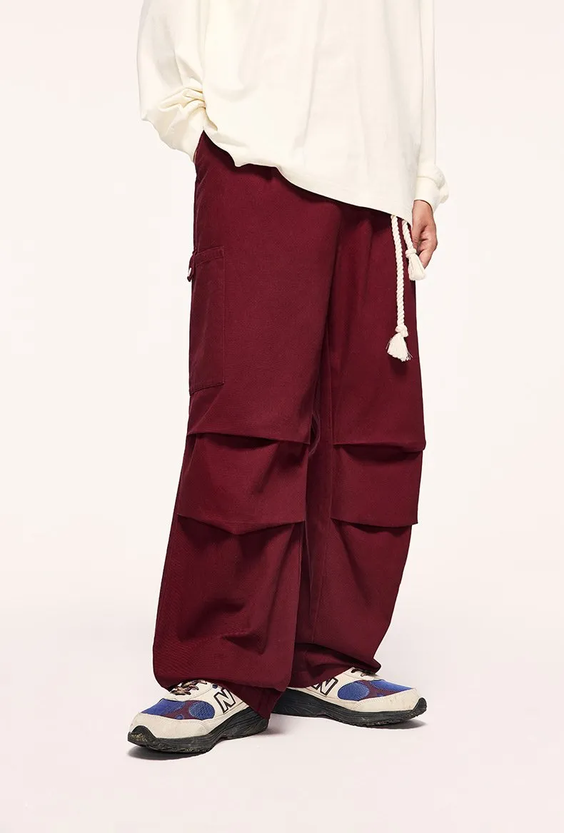Tether Tooling Wide Leg Pants 2023 Autumn And Winter New Fashion Brand Personalized Loose Casual Trousers For Men And Women