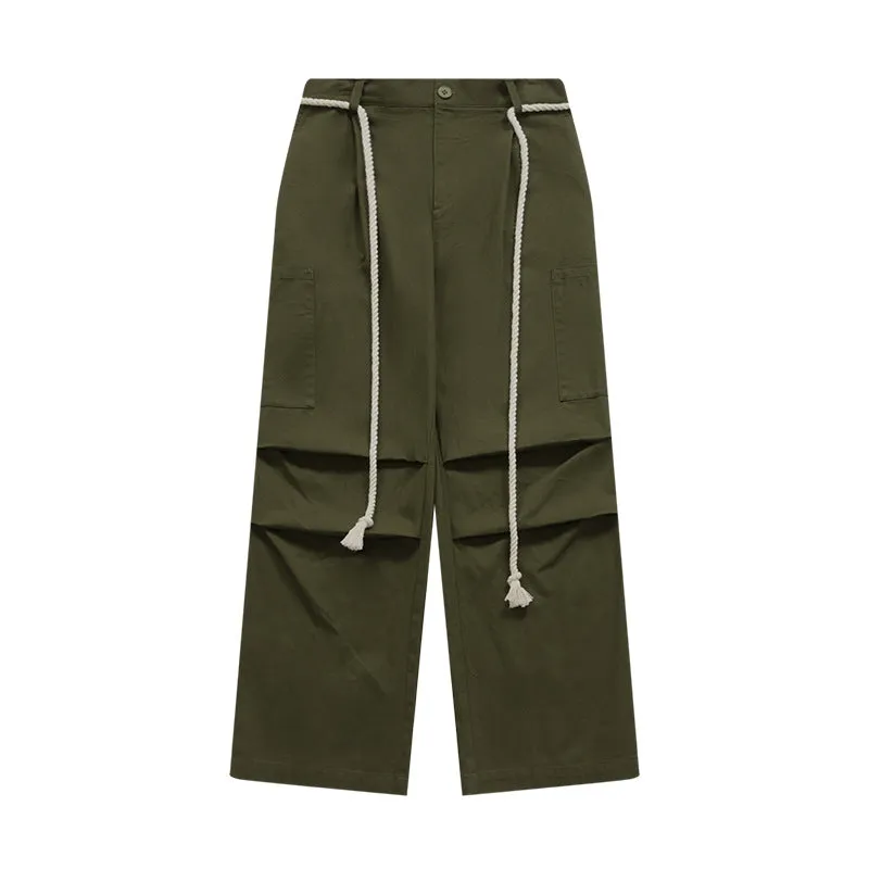 Tether Tooling Wide Leg Pants 2023 Autumn And Winter New Fashion Brand Personalized Loose Casual Trousers For Men And Women