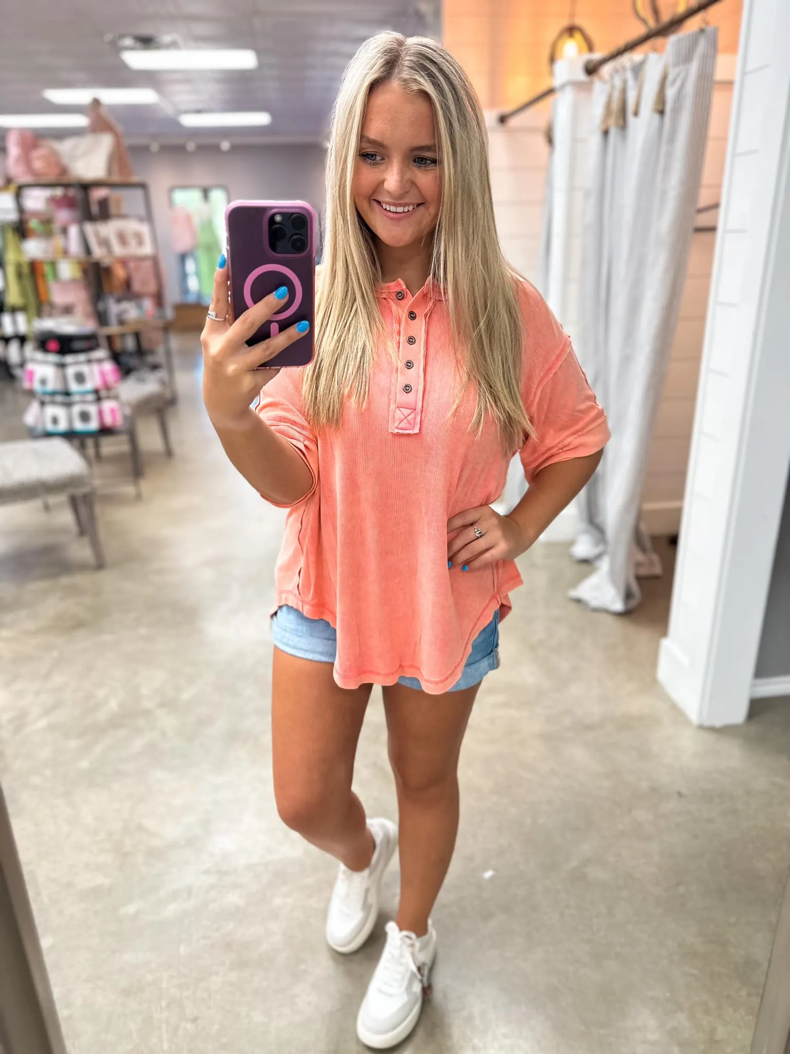 The Benny Boyfriend Henley Top
