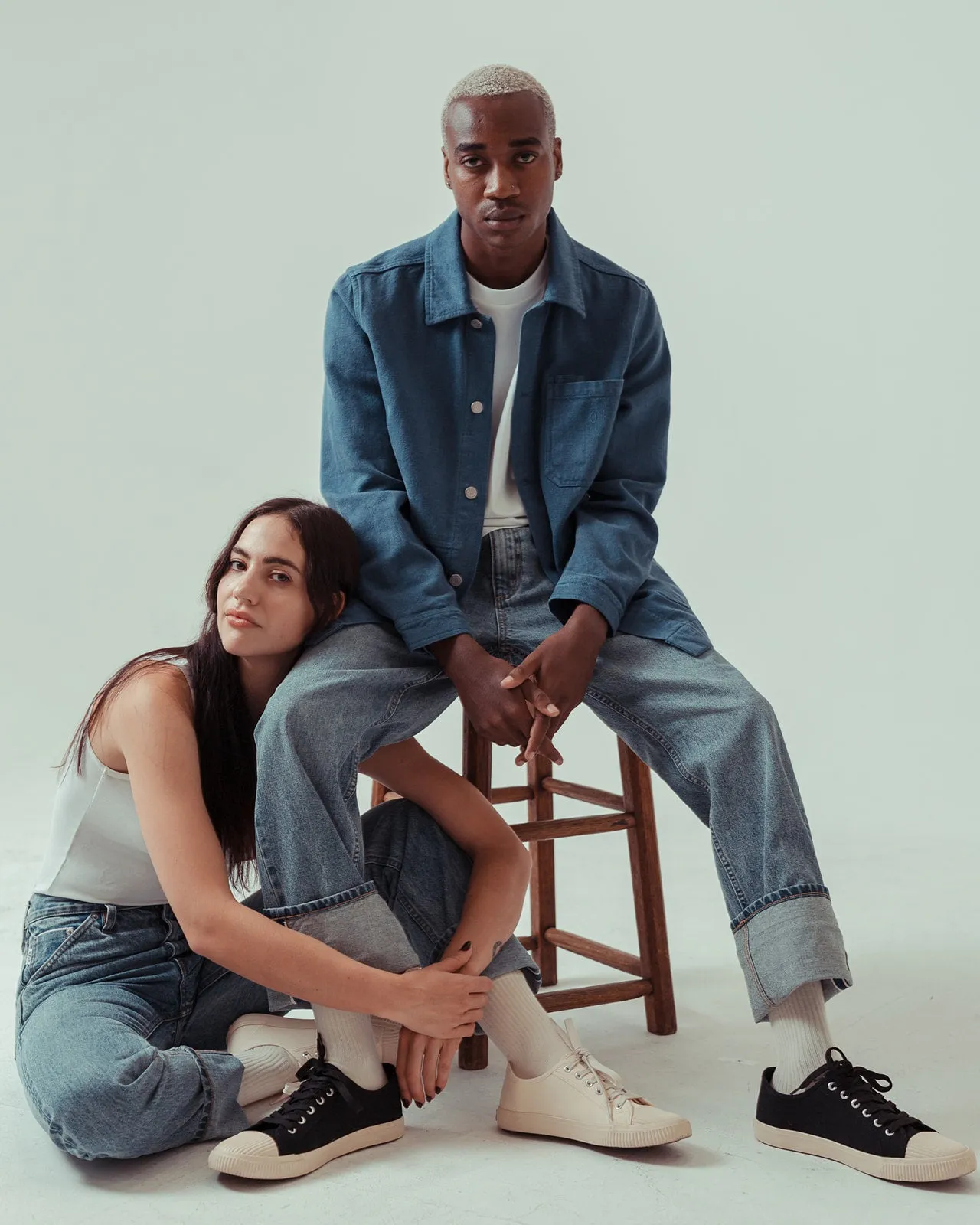 The Easey Sneaker in Ecru