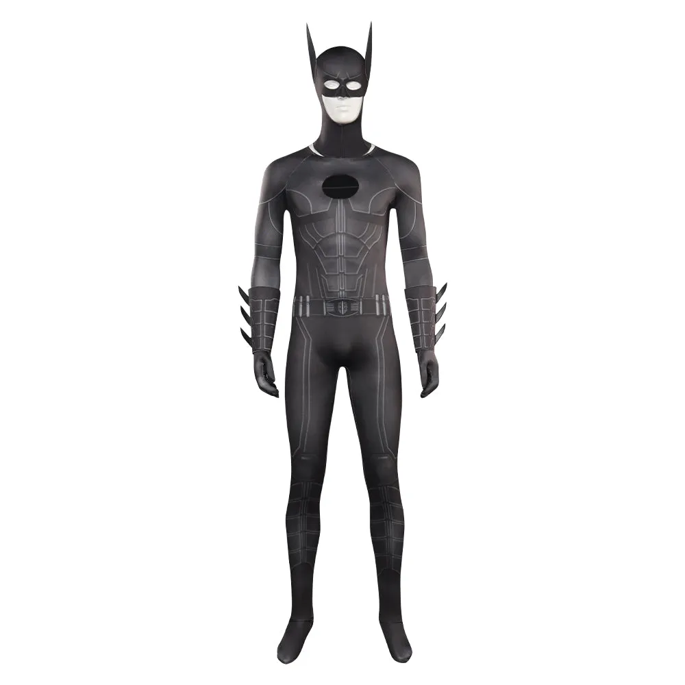 The Flash Batman Cosplay Printed Jumpsuit Costume Halloween Carnival Suit