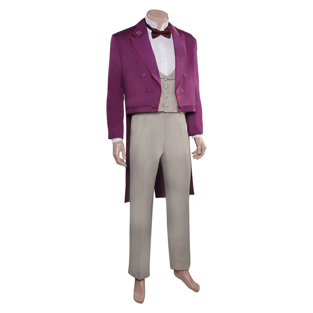 The Grand Budapest Hotel M.Gustave Business Outfits Cosplay Costume Halloween Carnival Suit