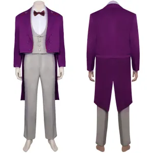 The Grand Budapest Hotel M.Gustave Business Outfits Cosplay Costume Halloween Carnival Suit