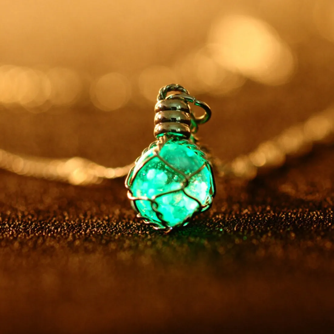 The Luminous Crystal Ball Necklace