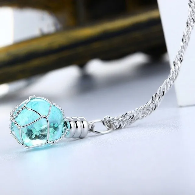 The Luminous Crystal Ball Necklace