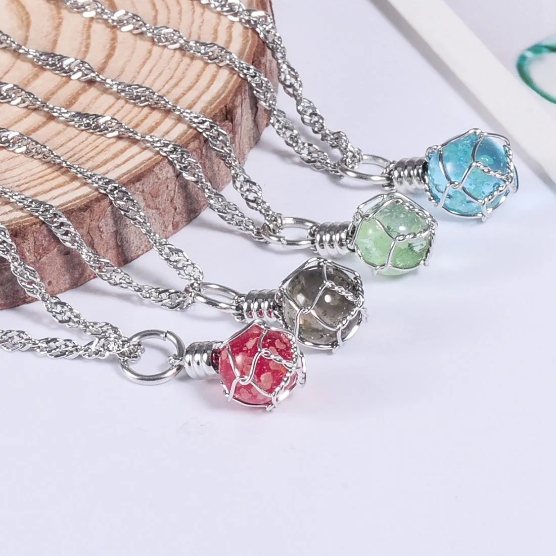 The Luminous Crystal Ball Necklace