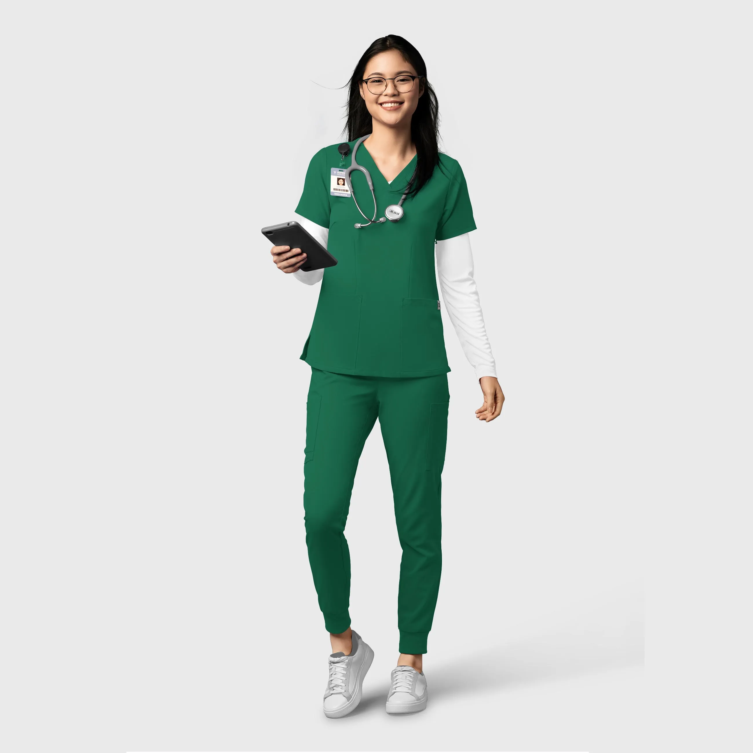 Thrive 5122 Cargo Jogger Scrub Pants Hunter