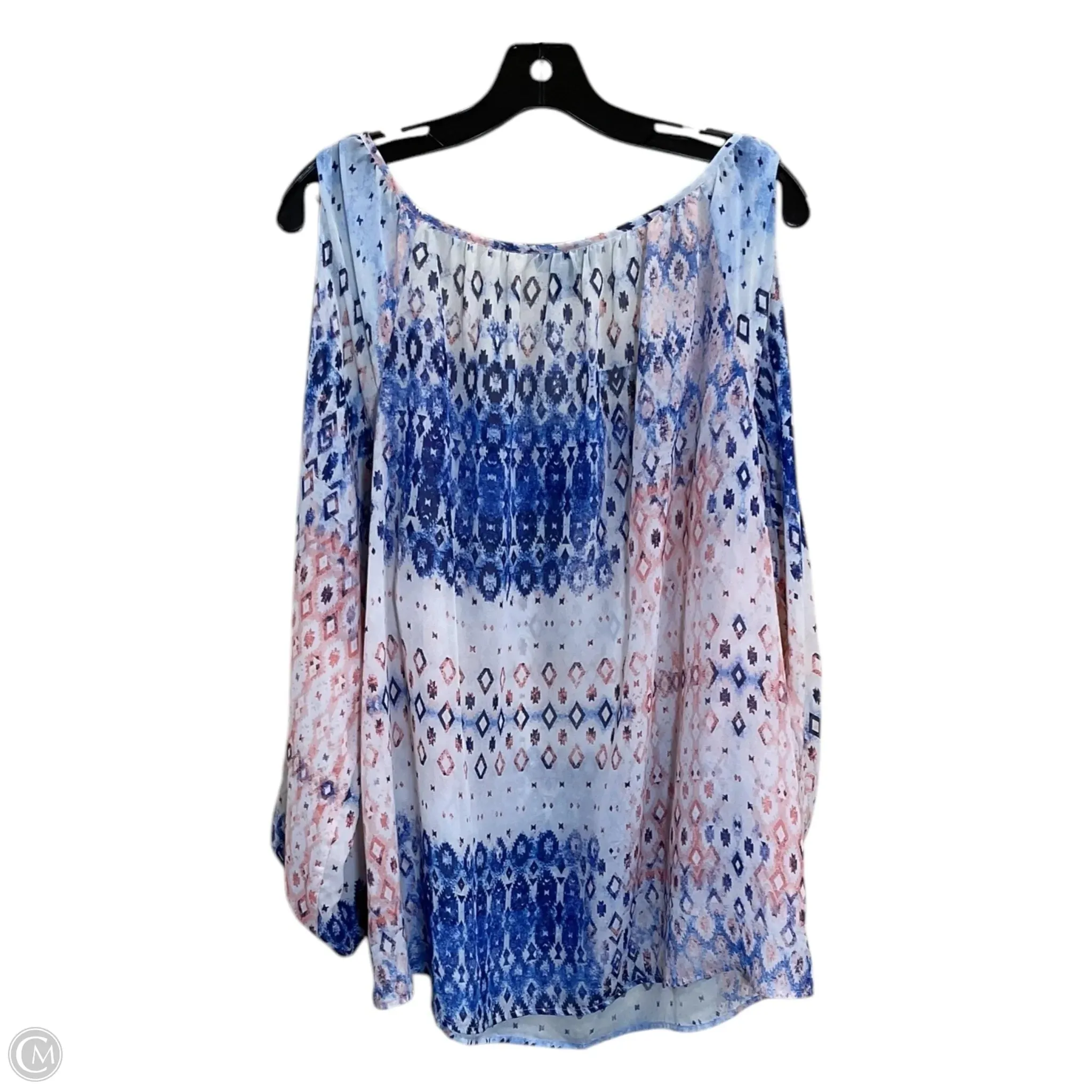 Top Long Sleeve By Zac And Rachel In Multi-colored, Size: S