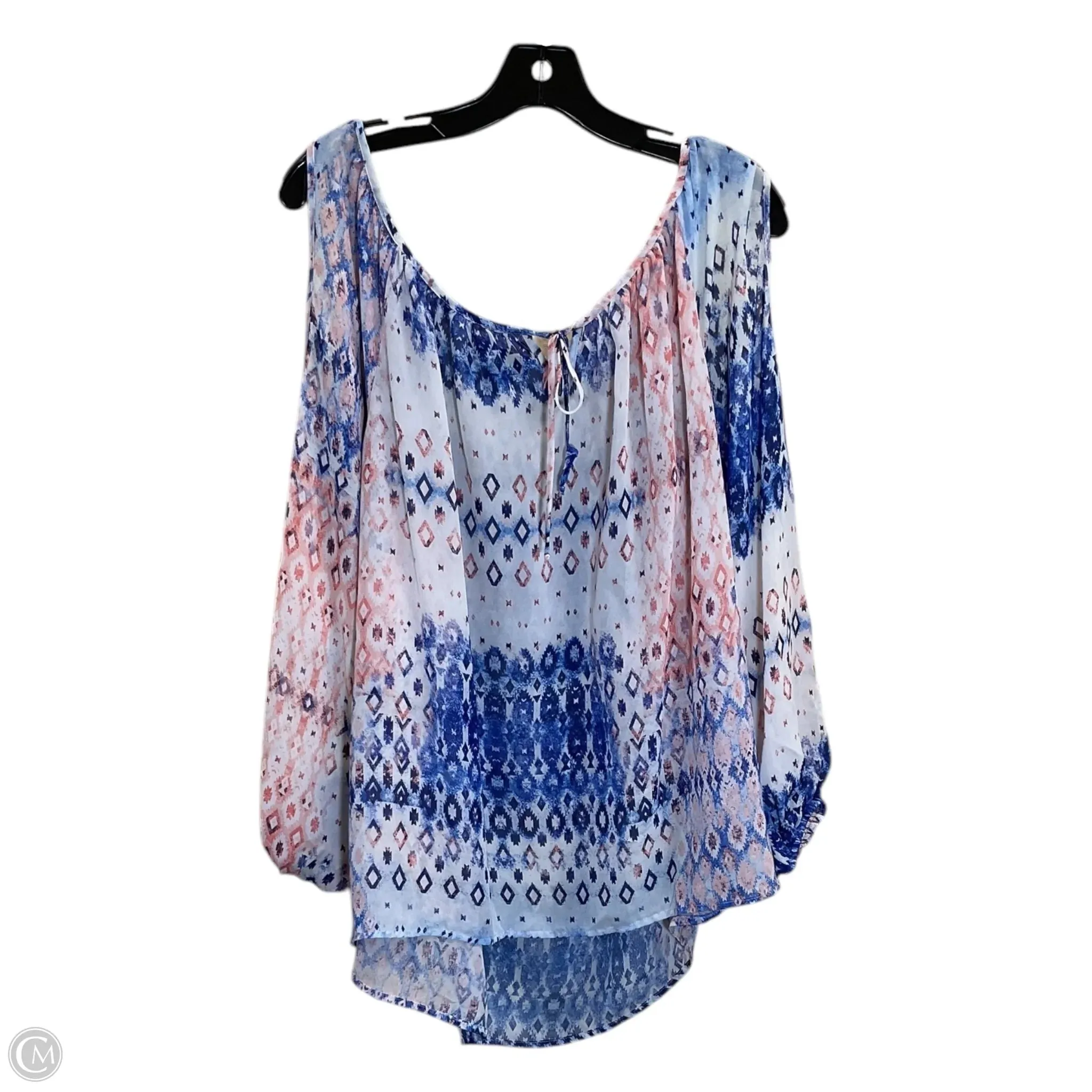 Top Long Sleeve By Zac And Rachel In Multi-colored, Size: S