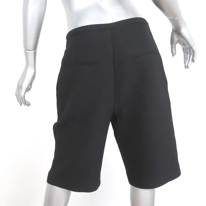 Toteme Bermuda Shorts Lluc Black Pleated Twill Size Medium NEW