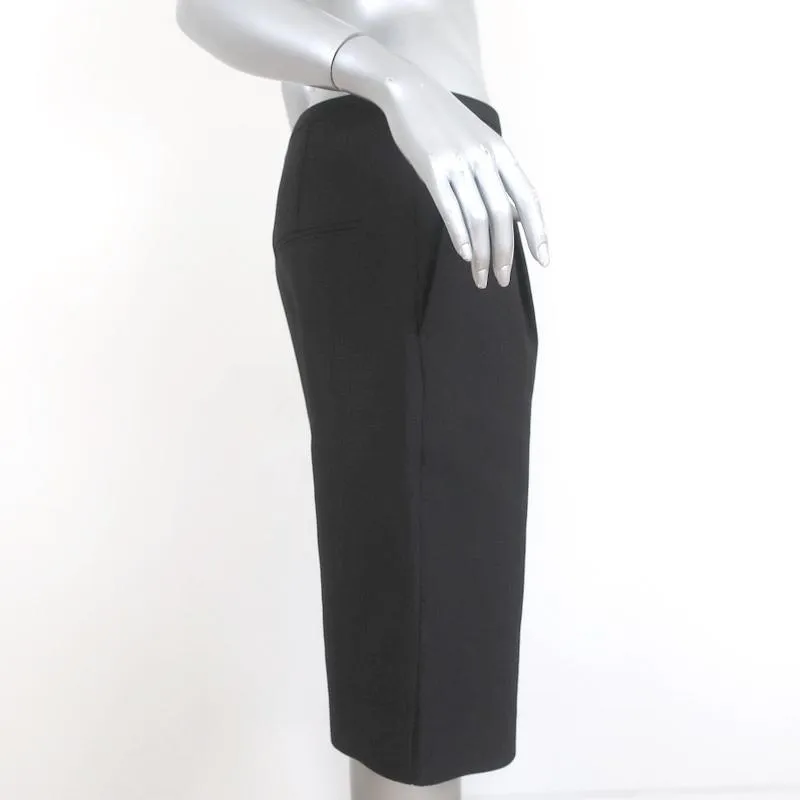 Toteme Bermuda Shorts Lluc Black Pleated Twill Size Medium NEW