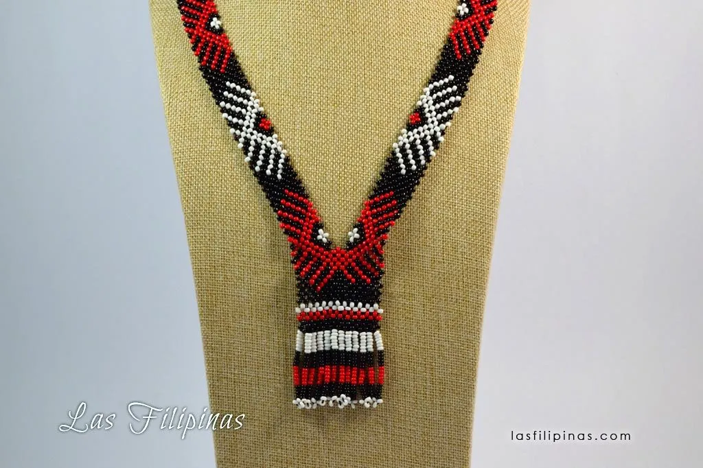 TRIBAL BEADED NECKLACE - Ethnic Mandaya Jewelry