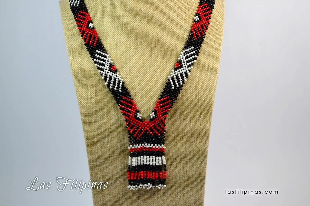 TRIBAL BEADED NECKLACE - Ethnic Mandaya Jewelry