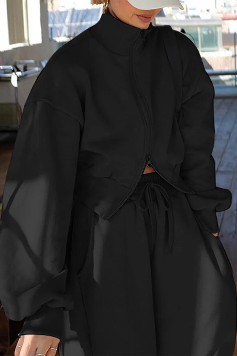 UJ0216 Jacket and Sweatpants Tracksuit Set