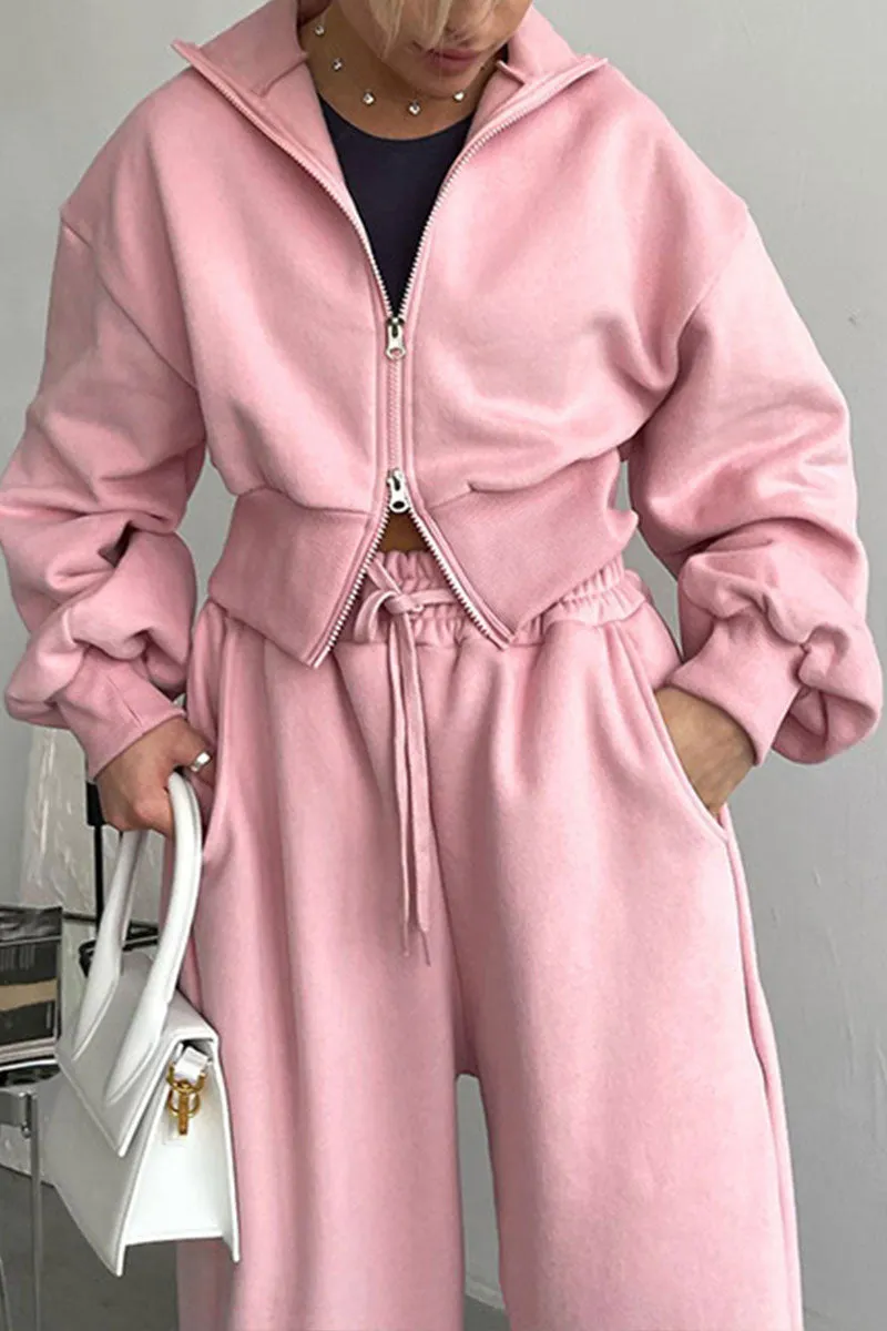 UJ0216 Jacket and Sweatpants Tracksuit Set