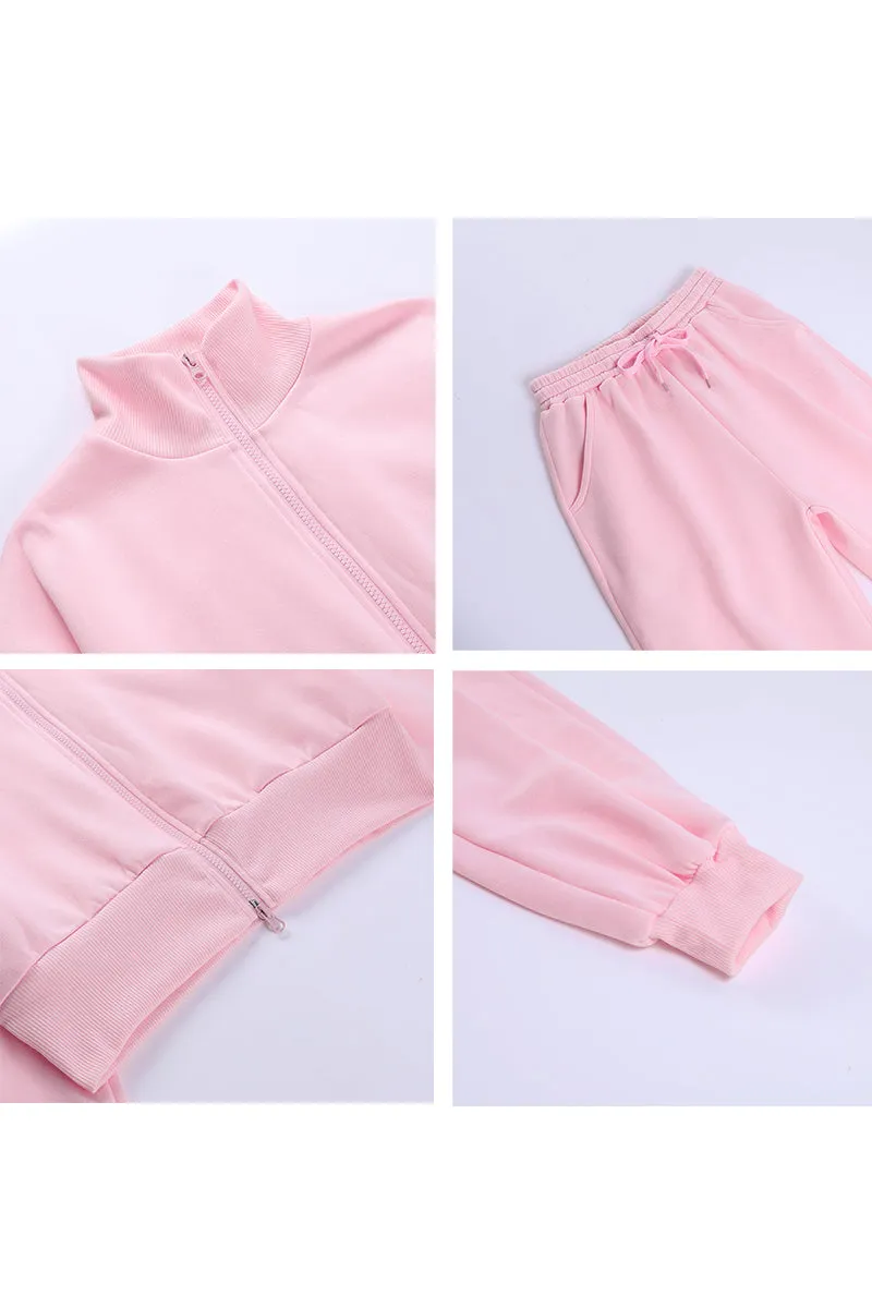 UJ0216 Jacket and Sweatpants Tracksuit Set