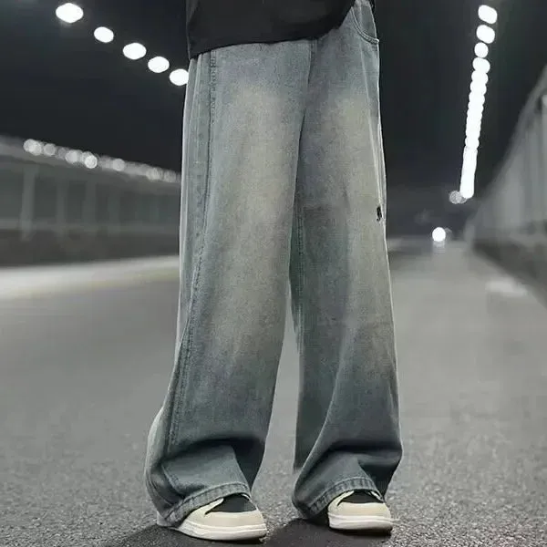UrbaneModa Vintage-Stil Loose-Fit Jeans für Herren