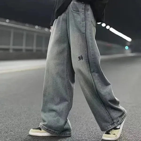 UrbaneModa Vintage-Stil Loose-Fit Jeans für Herren
