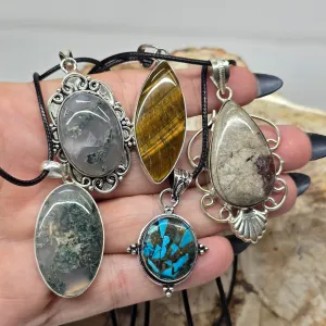 Various Crystal Pendant Necklaces