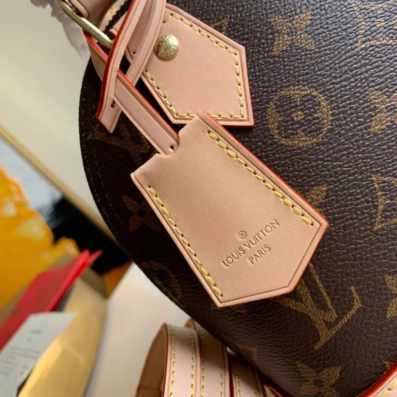 VELORA - Alma BB Monogram Bag Brown/Pink